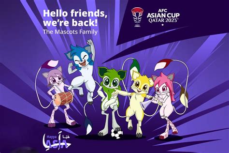 ASIA CUP MASCOTS - Marhaba Qatar