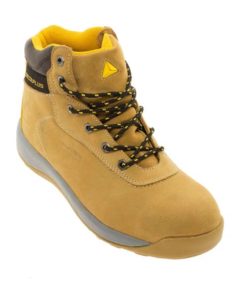 Delta Plus Nubuck Leather Safety Boots - Delf Workwear