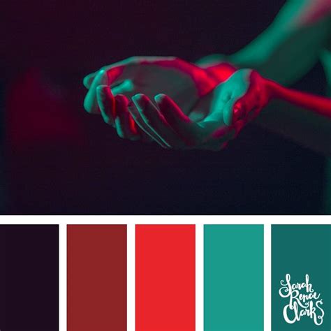 Red and green colors | 25 color palettes inspired by the PANTONE color trend predictions for ...