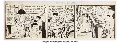 Irwin Hasen Dondi Daily Comic Strip Original Art dated 8-10-59 | Lot #48134 | Heritage Auctions