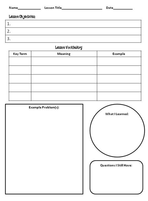 Reading Notes Template