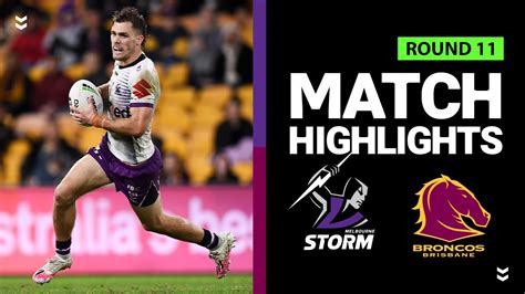 Broncos v Storm | Round 11 2020 | Telstra Premiership | NRL - YouTube