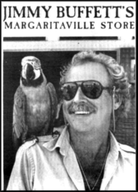 Jimmy Buffet with parrot Nothing could be more appropriate than Buffet ...