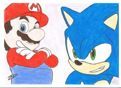 Mario and Sonic by 2DChew on DeviantArt