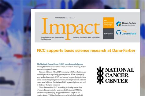 Dana Farber Cancer Institute recognizes National Cancer Center for funding its young research ...