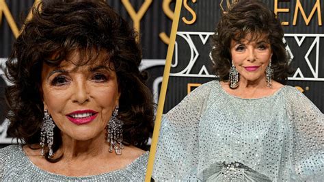 People can't believe Joan Collins' age as she lights up the Emmys