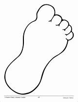Feet Coloring Footprint Pages Footprints Baby Foot Sand Dinosaur Color  sketch template