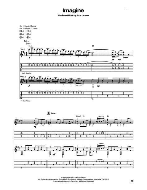 Imagine by Chet Atkins - Guitar Tab - Guitar Instructor