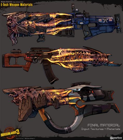 ArtStation - E-Tech Weapon Vertex Animated Materials, Brian McNett Anime Weapons, Sci Fi Weapons ...