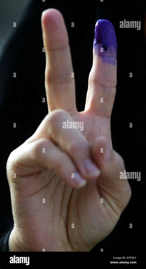 Purple finger elections hi-res stock photography and images - Alamy