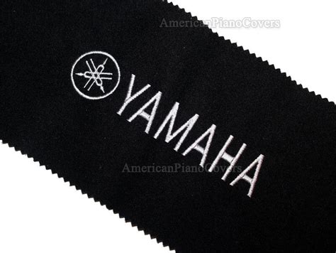 Yamaha Piano Key Cover - Black Felt Silver