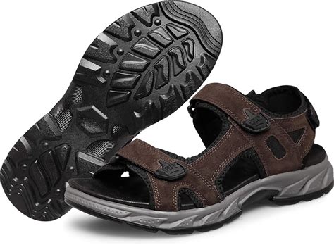 Men's Outdoor Hiking Beach Sandals - Open Toe Arch Support Water ...