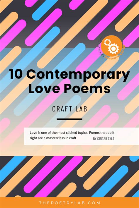 10 Contemporary Love Poems by Ginger Ayla — The Poetry Lab