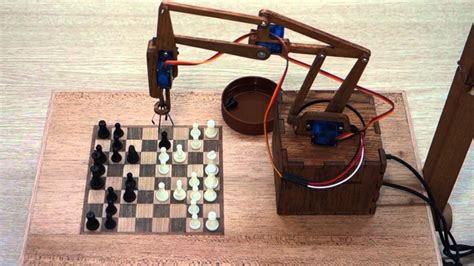 Chess Bot, A Wooden Chess Playing Robot Powered by Arduino and an ...