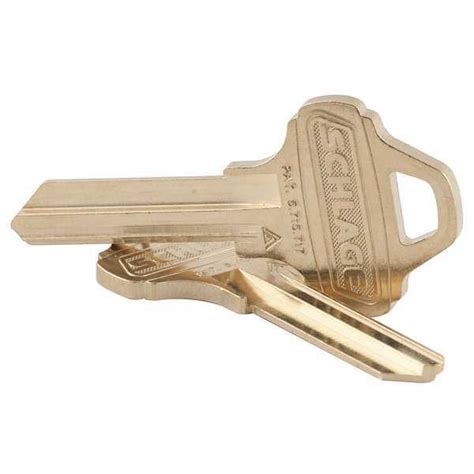 Schlage Key Blank, C123, Commercial/Residential, 6P 35-009C123 | Zoro