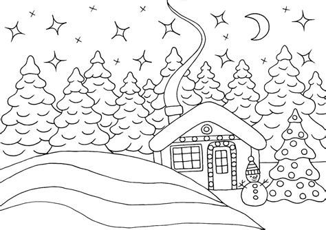 Snow Coloring Pages: Free Printable Winter Snow-Themed Coloring Pages ...