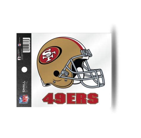 San Francisco 49ers Helmet Static Cling Sticker NEW!! Window or Car! | eBay