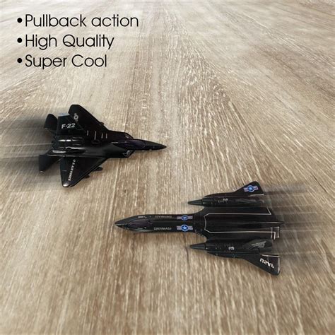 Buy ArtCreativity Diecast Stealth Bomber Toy Jets with Pullback Mechanism, Set of 4, Die Cast ...