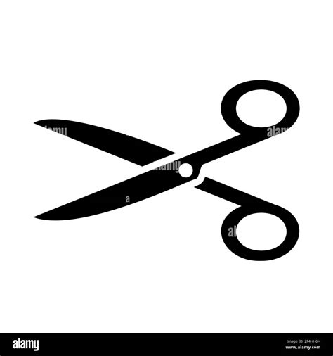 Scissors icon vector illustration. Flat design on white background Stock Vector Image & Art - Alamy