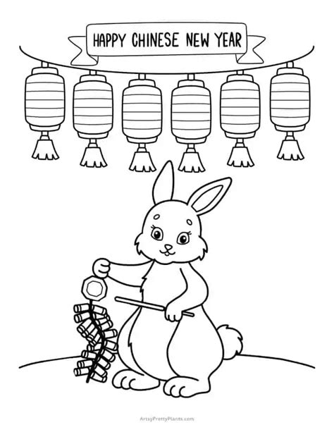 Chinese New Year Animals Coloring Pages