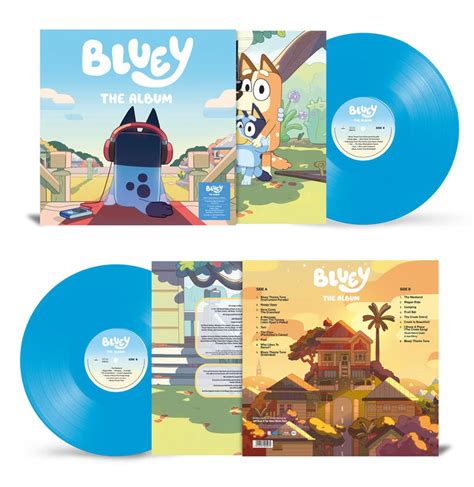 Bluey The Album - Limited Edition Bluey Colored Vinyl w/ Poster [Audio ...