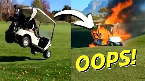 INSANE GOLF CART FAILS YOU HAVE TO SEE // REACTS