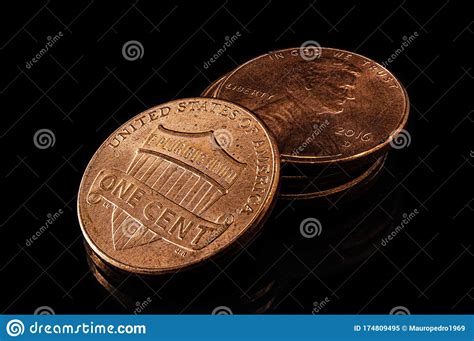 Stack of pennies stock image. Image of investment, metal - 174809495