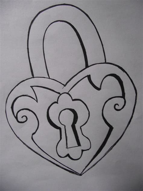 key and lock drawings simple tattoo idea; easy drawing ideas pencil | Lock drawing, Easy ...