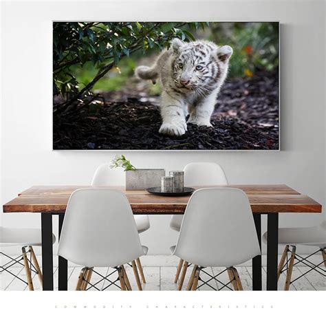 White Tiger Living Room Decor | House Decor Interior