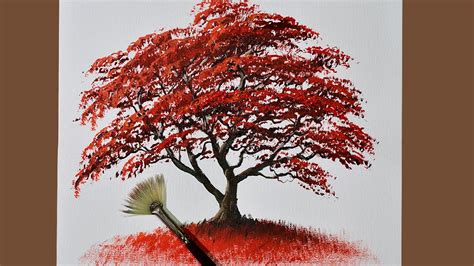 Basic Acrylic Painting Tutorial for Beginners | How to Paint an Autumn ...