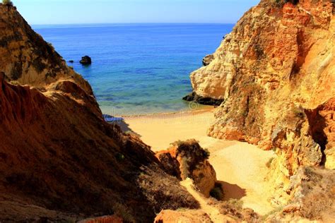 Hidden Beach - Algarve Coast, Portugal Stock Image - Image of rock, vacation: 57145069