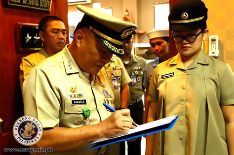 Philippine Navy - Navy installs new adjutant Outgoing...
