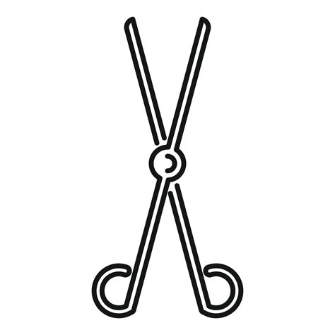 Laboratory forceps icon, outline style 14574244 Vector Art at Vecteezy