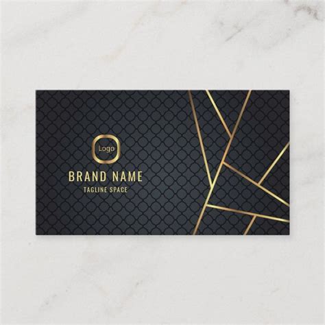 Professional Minimalist black and gold luxury Business Card | Zazzle | Luxury business cards ...