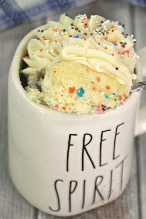 Easy Mug Cake Recipe - Funfetti Flavor For The Kids