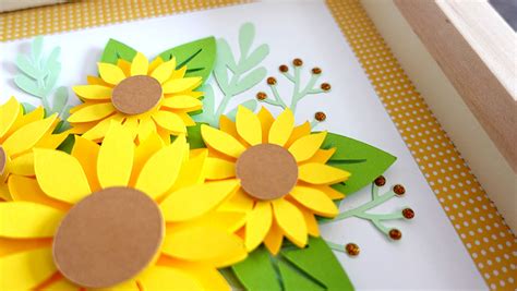 Sunflower Vase Free Layered SVG - Craft with Sarah