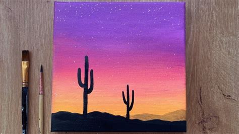 Sunset Acrylic Painting Easy for Beginners - Craftionary