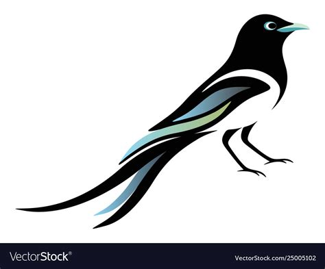 Magpie Royalty Free Vector Image - VectorStock