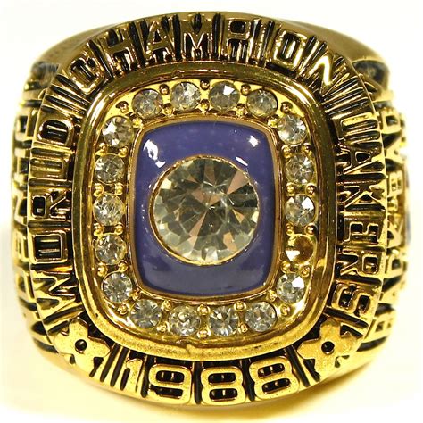 Magic Johnson Los Angeles Lakers High Quality Replica 1988 NBA Finals World Championship Ring ...