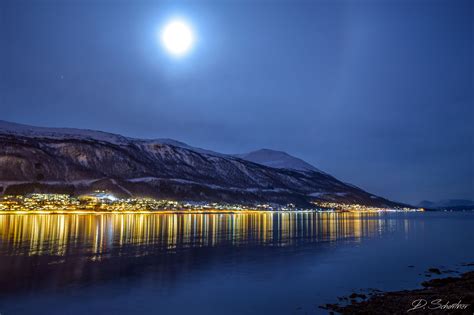 Tromsø at night, Norway