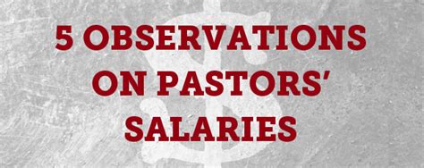 Five Things You Should Know about Pastors’ Salaries | Church Answers