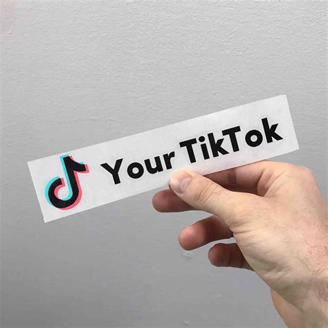 Custom tiktok name sticker