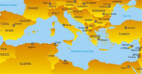 Biggest Islands in the Mediterranean Sea Map Quiz - By fynnsegner