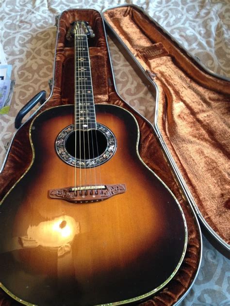 vintage Ovation Custom Legend Guitar with hard case, model 1619 ...