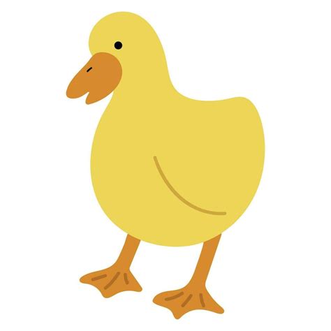 Duck Yellow Single 26179367 Vector Art at Vecteezy