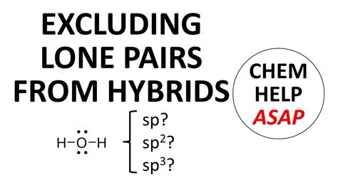 when to leave a lone pair out of a hybridization model - YouTube