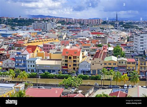 View over Fort-de-France, capital city of the French island of Martinique in the Caribbean Sea ...