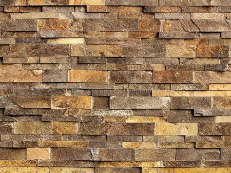 Backround Texture of Yellow-brown Rough Brick Wall Stock Photo - Image ...