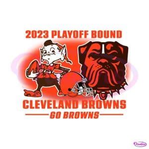 Cleveland Browns Go Browns 2023 Playoff Bound SVG