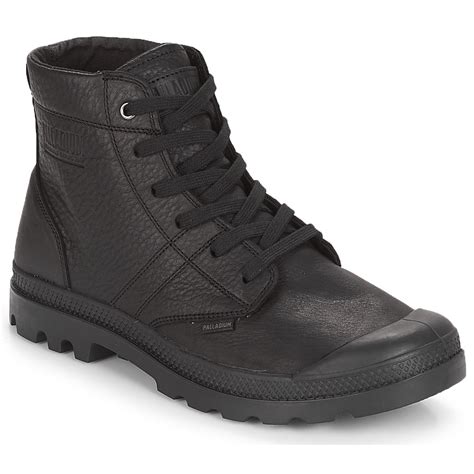 Palladium Leather Plbrs L M Men's Mid Boots In Black for Men - Lyst